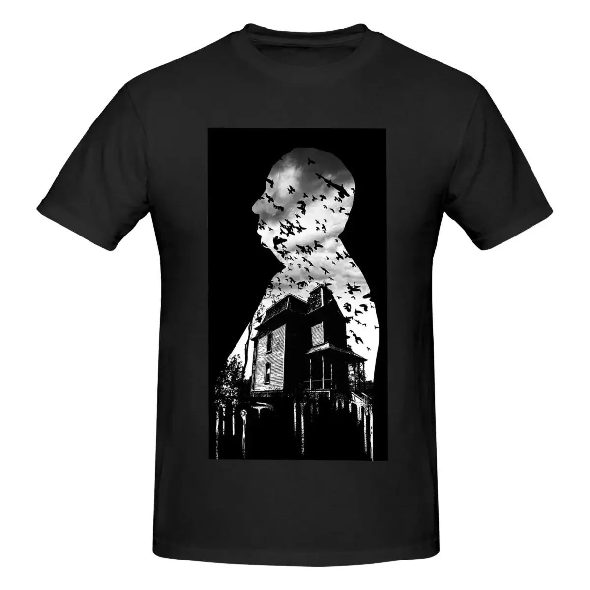 Alfred Hitchcock Collage 100% Cotton T-shirt Unisex Oversized T Shirts Men crew Neck Short Sleeve S-6XL