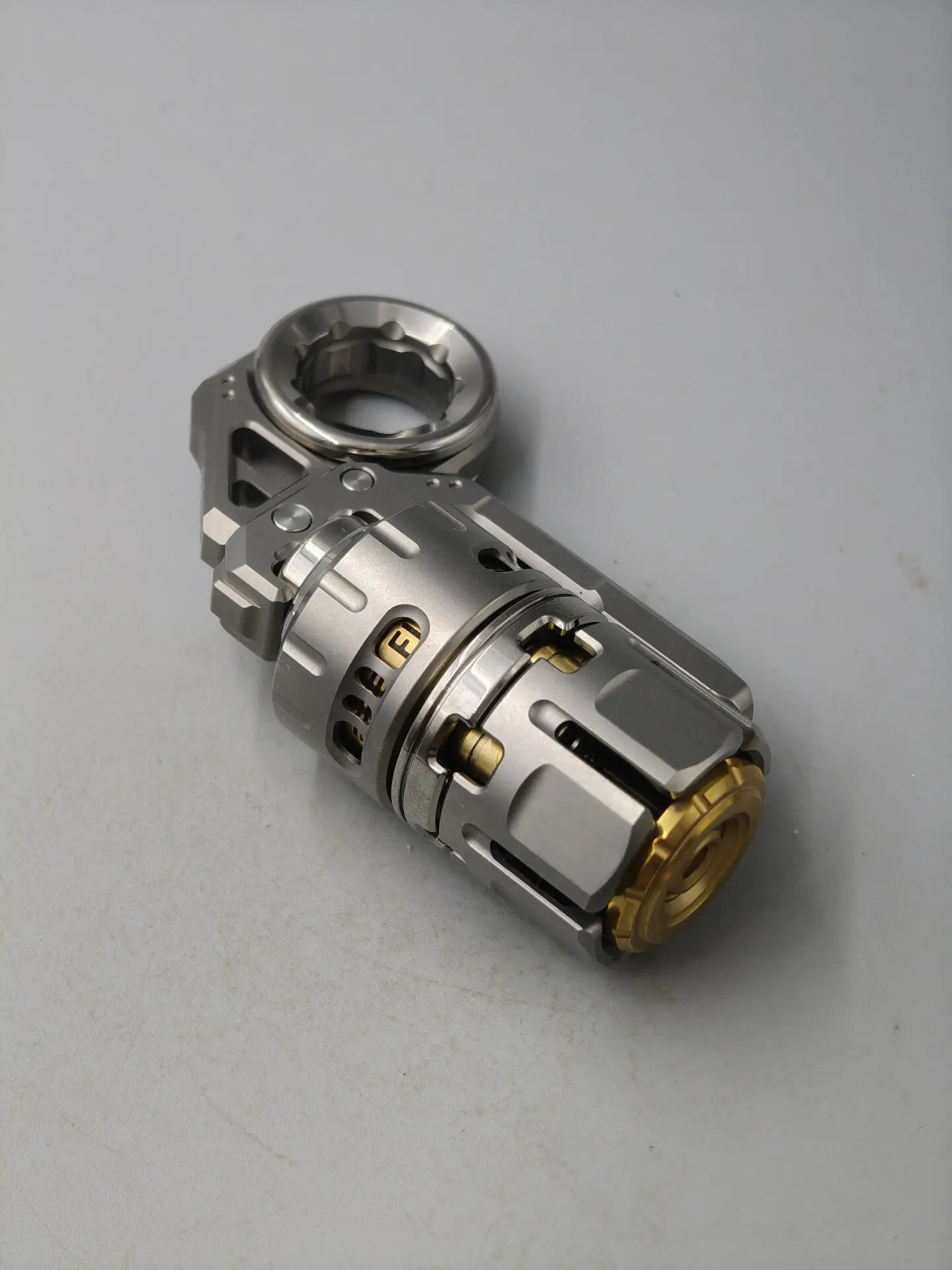 Used EDC DJG Destroyer Edc Titanium Alloy, Composite Mechanical Push Card Edc Metal Decompression Play