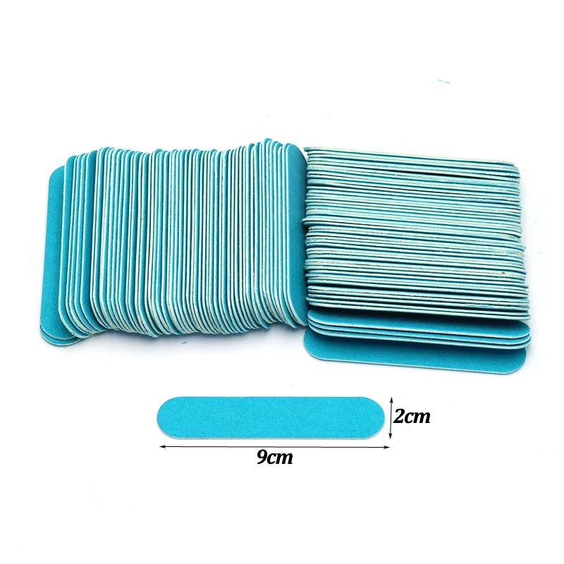 10/20Pcs Wooden Nail File 9cm Double-Sided Sanding Buffer Block Polishing Nail Files Manicure Tool Professional Sandpaper Finger