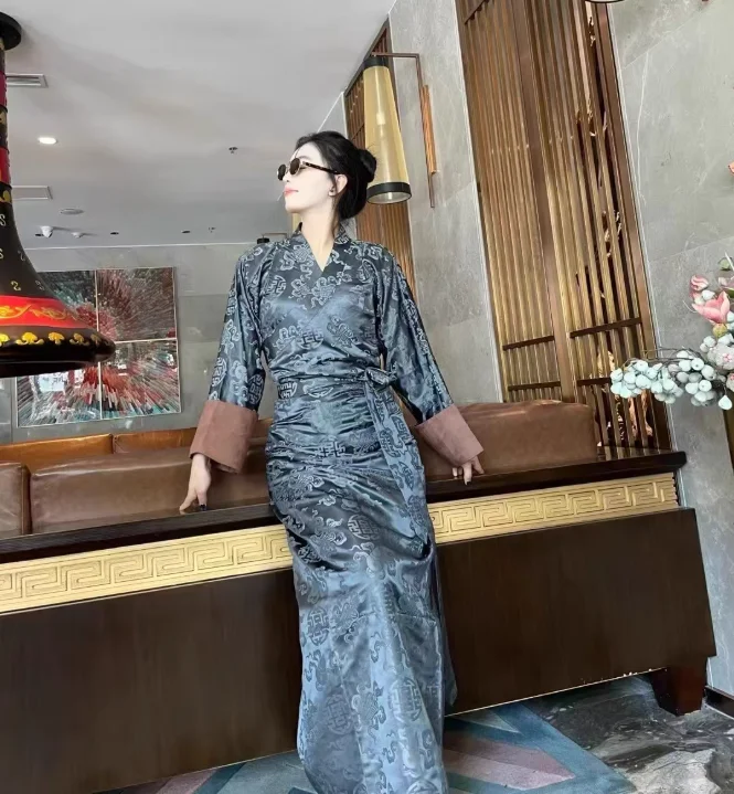 

Китайская тонкая тибетская юбка Бола Xizang Lady, соответствующая цвету