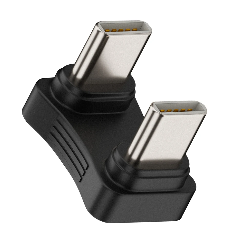 2 in 1 Extender Adapter Converter 480Mbps Data Transfer U Shaped Type-C To Type-C Adapter PD65W Charging for Mobile Phone Laptop