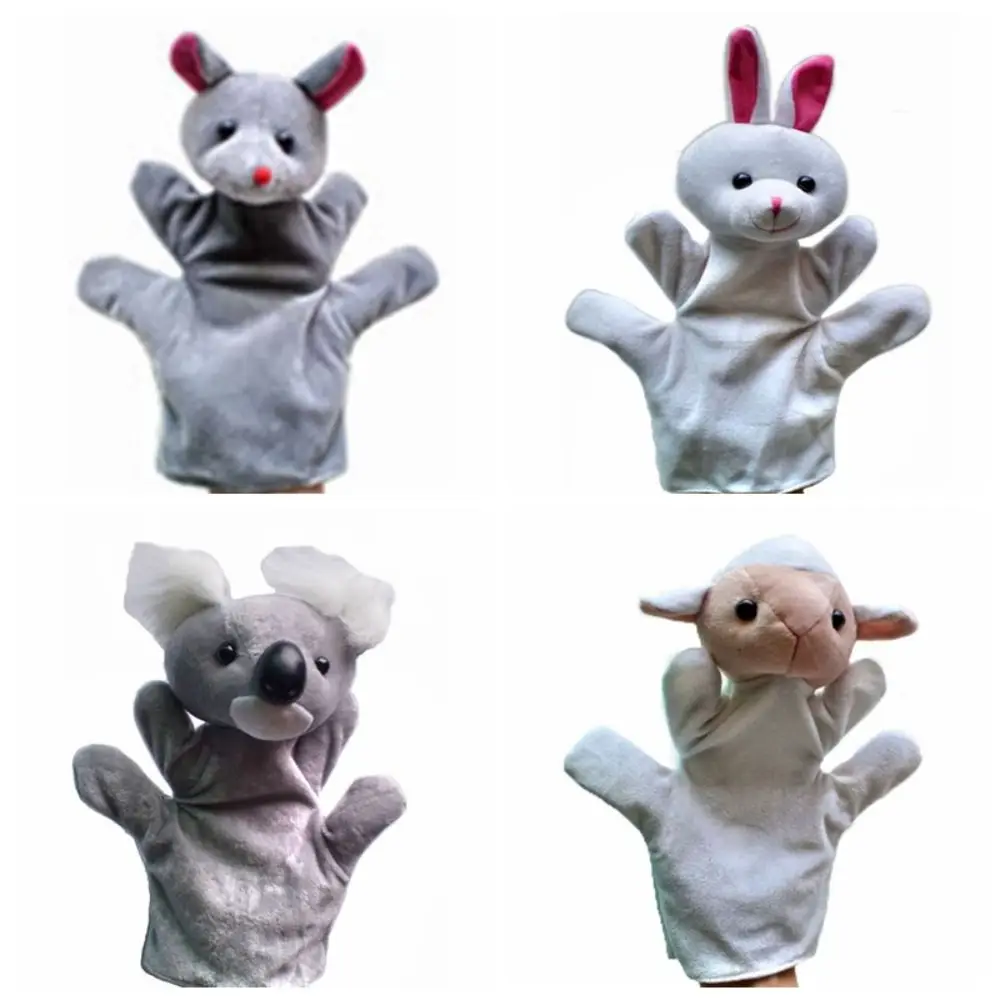 24 ประเภทหุ่นมือสำหรับสัตว์การ์ตูนสัตว์ผ้าน่ารักหุ่นมือแบบโต้ตอบสัตว์การศึกษาหุ่นนิ้วมือ