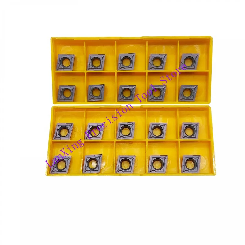 20pcs CCMT09T304 CCMT32 51 Carbide Inserts Mutilayer Coated Indexable Turning Inserts Lathe Cutters Fit Lath