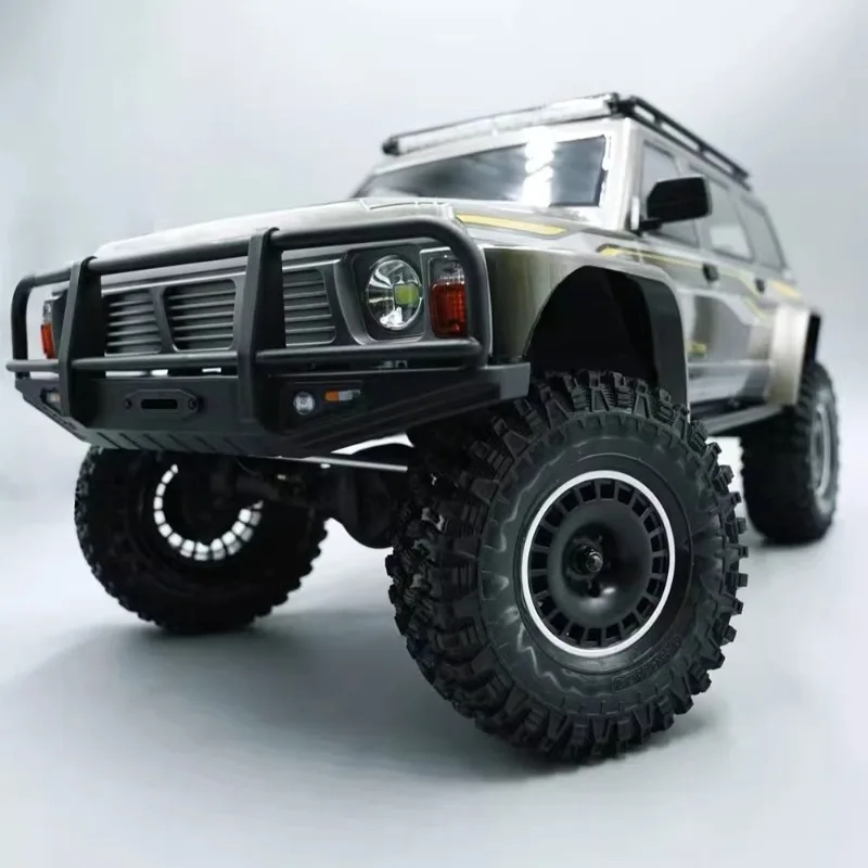 Novo carro rc yk4107 pro 1/10 4wd carro de escalada sem escova lcg chassi de controle remoto carro de brinquedo fora de estrada com tanque girando modelo presente