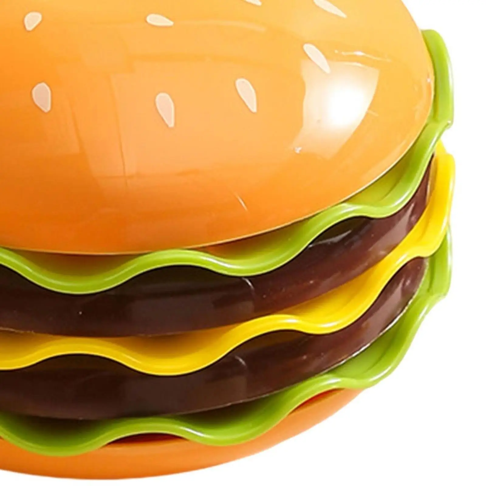 Stackable Burger Plate Set Plates and Bowls Set Cute Dinner Plate Multipurpose