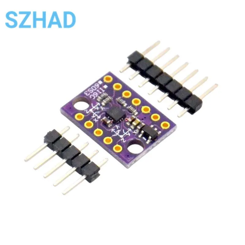 BMI160 GY-BMI160 6DOF 6-Axis Rate Gyro Gravity Accelerometer Modul Sensor IIC I2C SPI Protokol Komunikasi 3-5V
