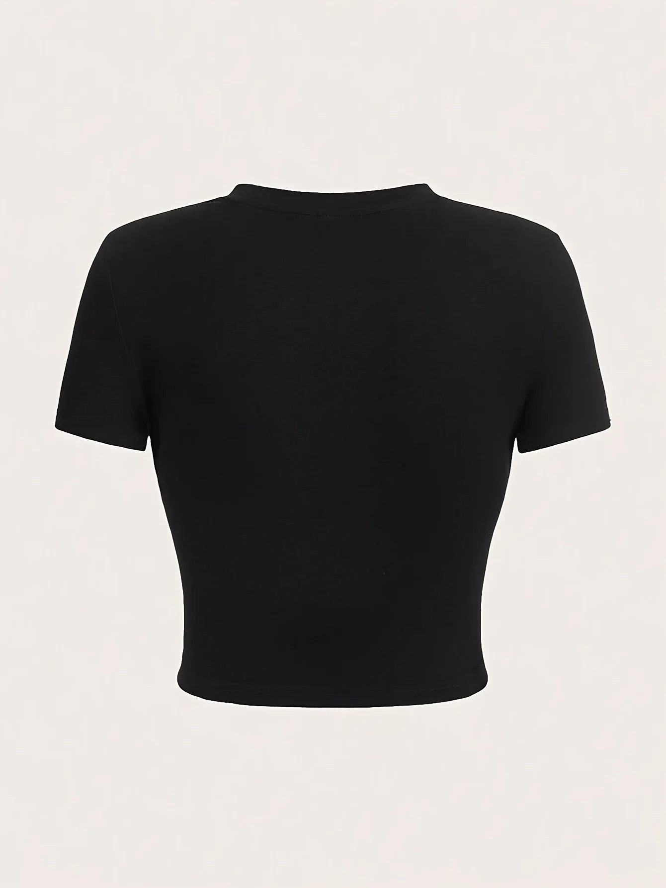 تي شيرت قصير الأكمام مطبوع عليه حروف على شكل قلب وأكمام قصيرة ورقبة دائرية كاجوال لملابس الربيع والصيف النسائية