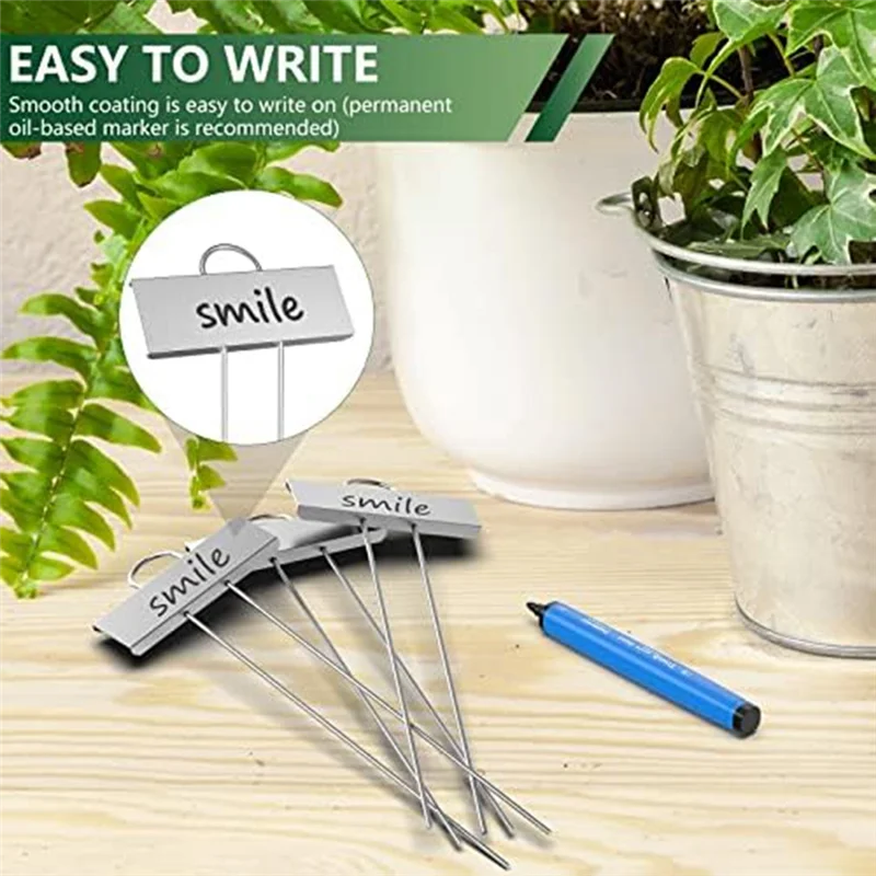 

Металлические этикетки для растений в упаковке RM-30, устойчивые к атмосферным воздействиям садовые маркеры, многоразовые детские бирки для овощей, трав, цветов, семян, теплицы Durab