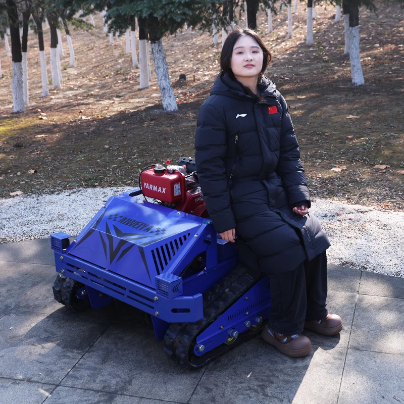 

Индивидуальная промышленная четырехтактная газонокосилка с дистанционным управлением 2025 года, модель альпинистской дорожки с шириной резки 550 мм