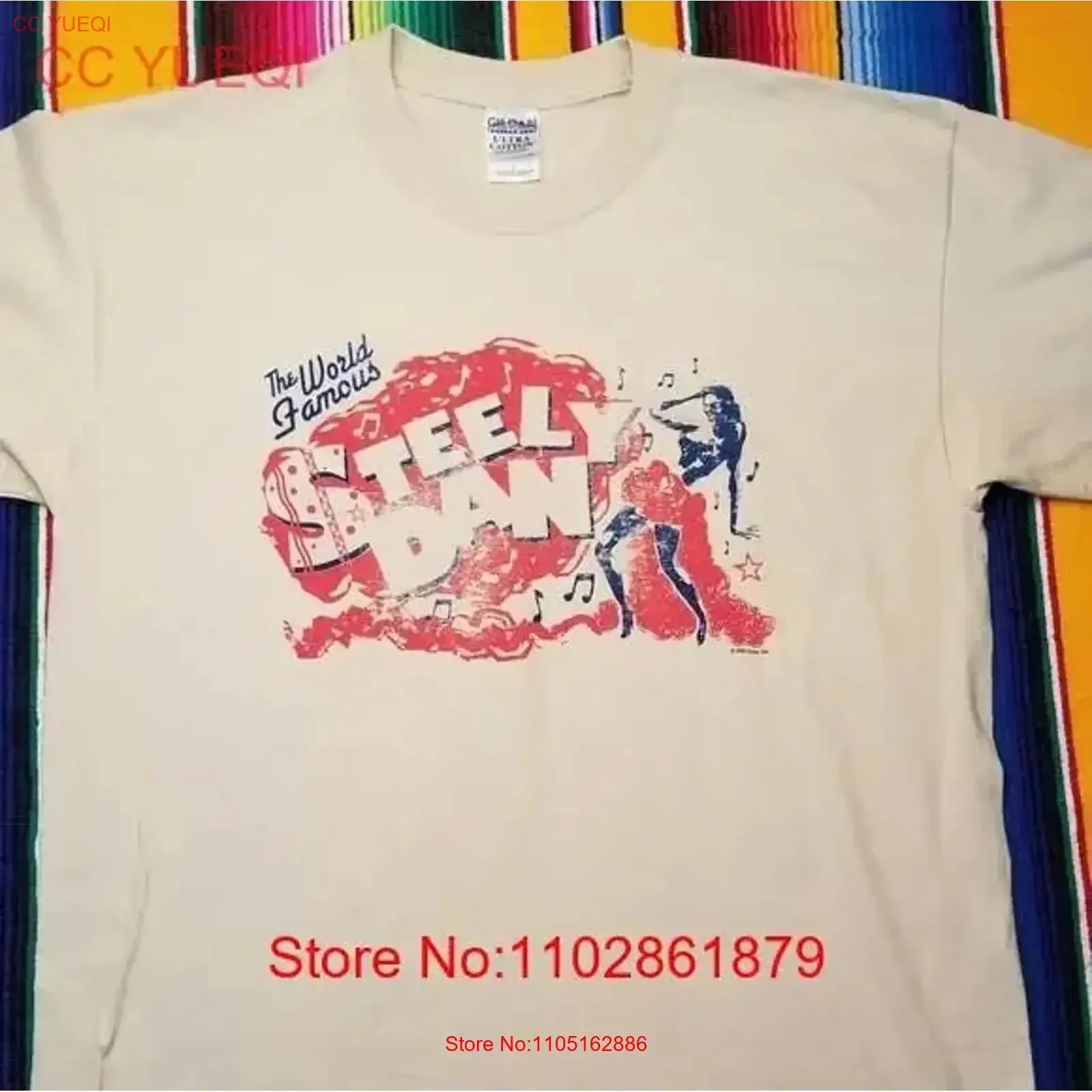 Винтажная футболка Steely Dan Tour, хлопковая черная мужская футболка S 234XL C119, стираная графика, дизайнерская одежда для дома, модная винтажная стираная одежда