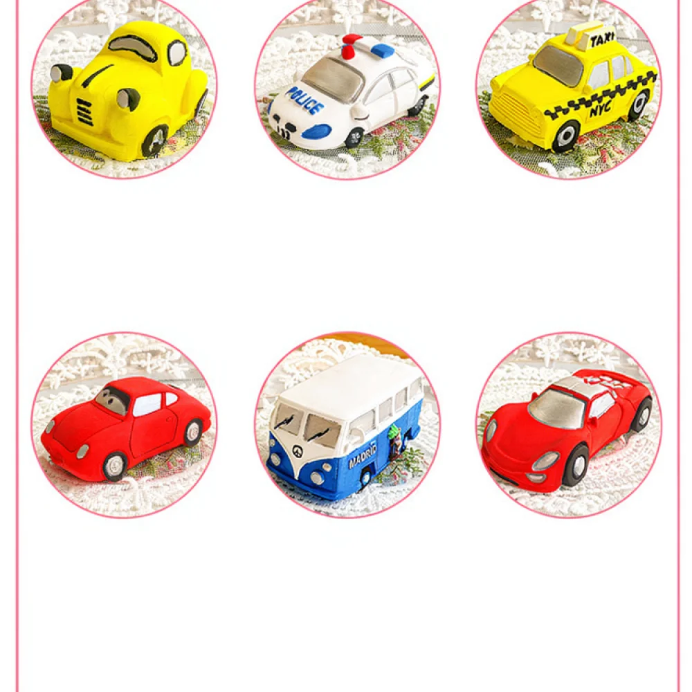 Creative 3D Plaster Car Craft Set DIY Painting Activity For Kids Educational Toy Artistic Development Gift Desktop Decor