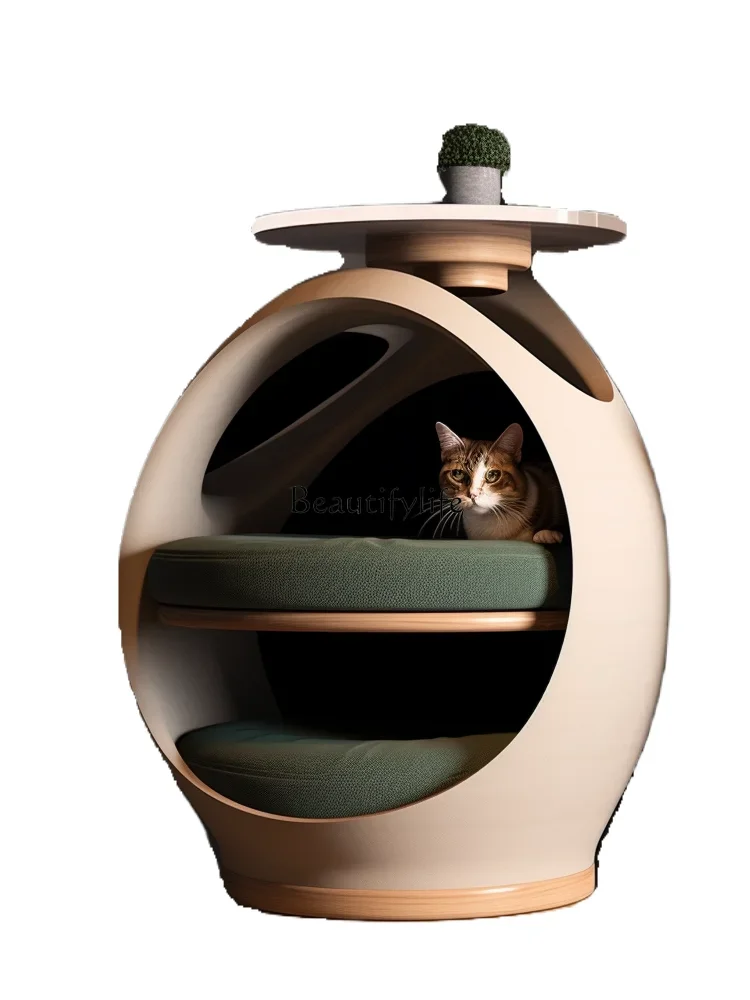 

LXBedside table cat nest to keep warm in winter, universal in all seasons, semi-closed coffee table sharing