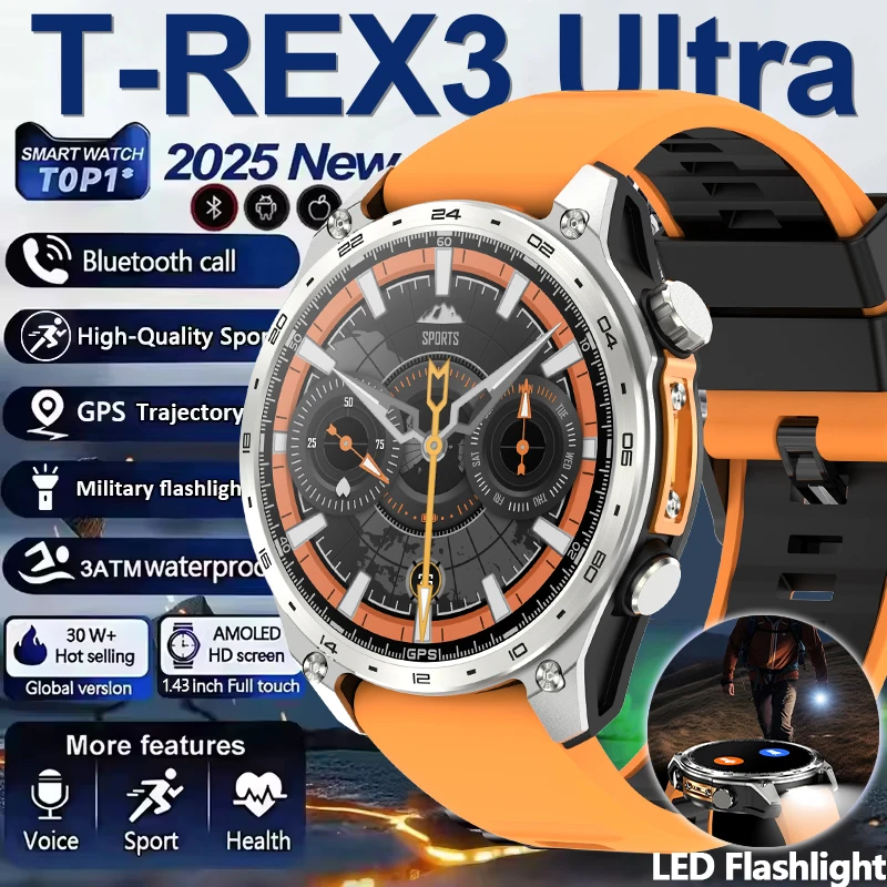 

GPS Outdoor Smart Watch App Download 4GB Memory Offline Map Waterproof MP3 MP4 LED Lighting Blue Tooth Smartwatch Men Sports