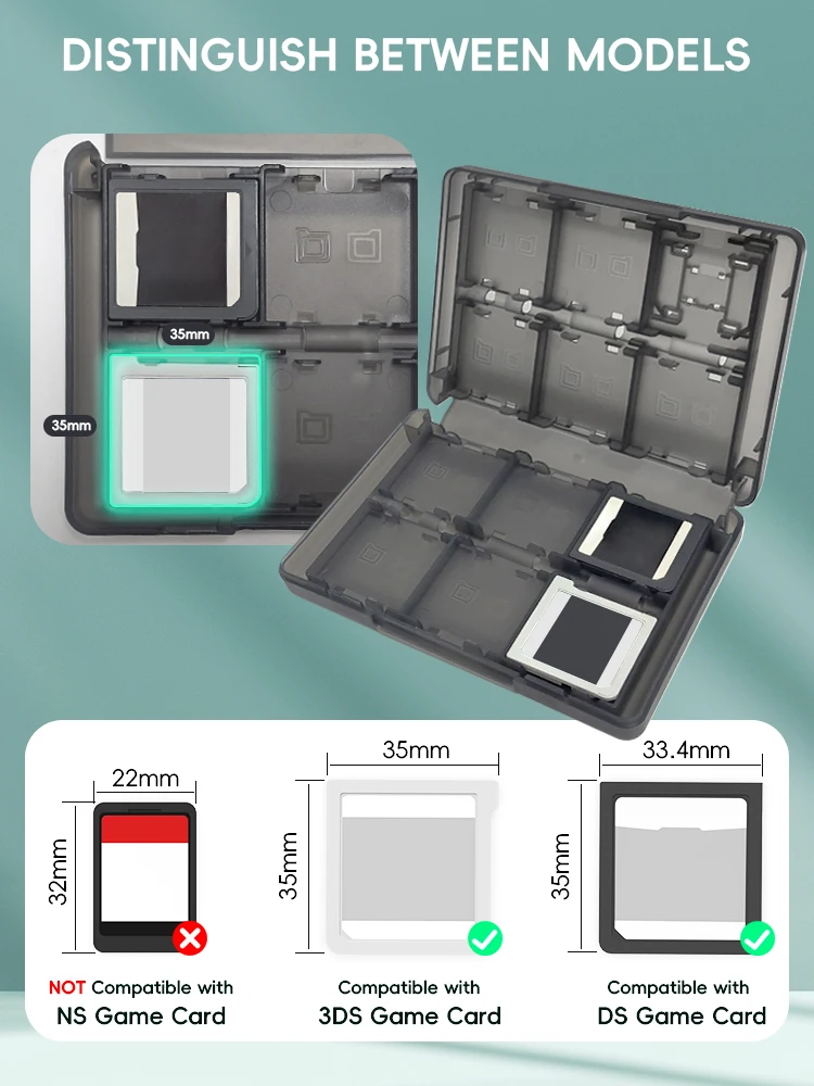 DATA FROG 24 Fächer Spielkarten-Aufbewahrungshülle für DS / 3DS Serie – Detail 1