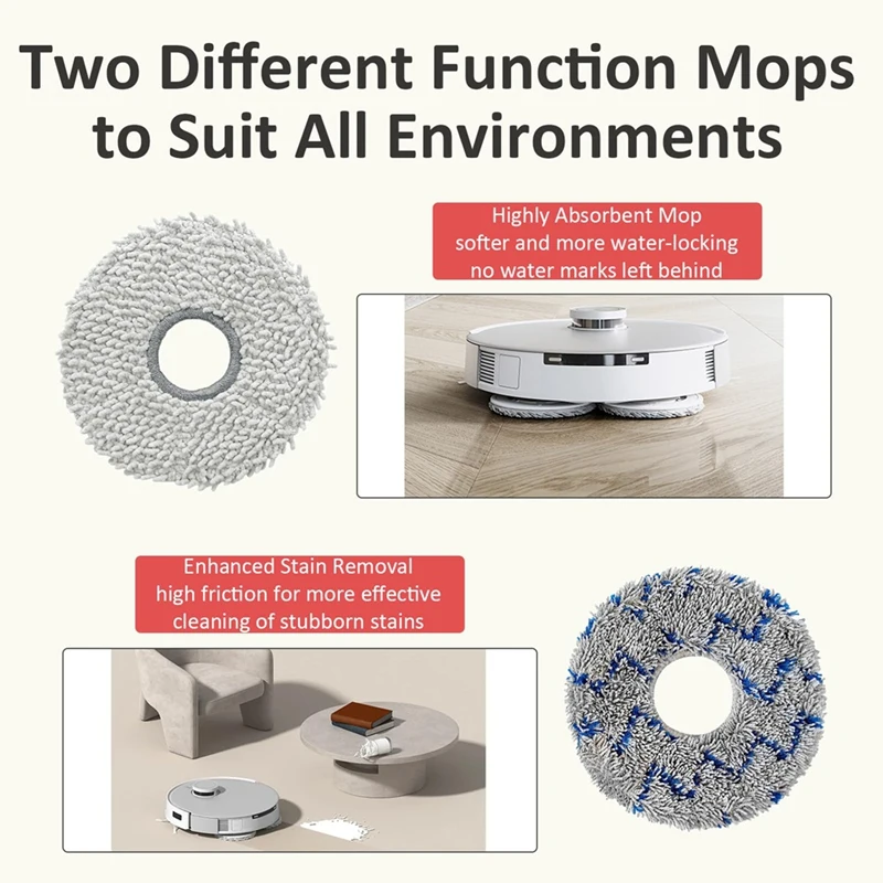 قماش ممسحة قابل للغسل من BAAG لقطع غيار بديلة ECOVACS DEEBOT T30 Pro /T30S Combo / T30S / T20 Omni /T10 Omni /X1 Omni