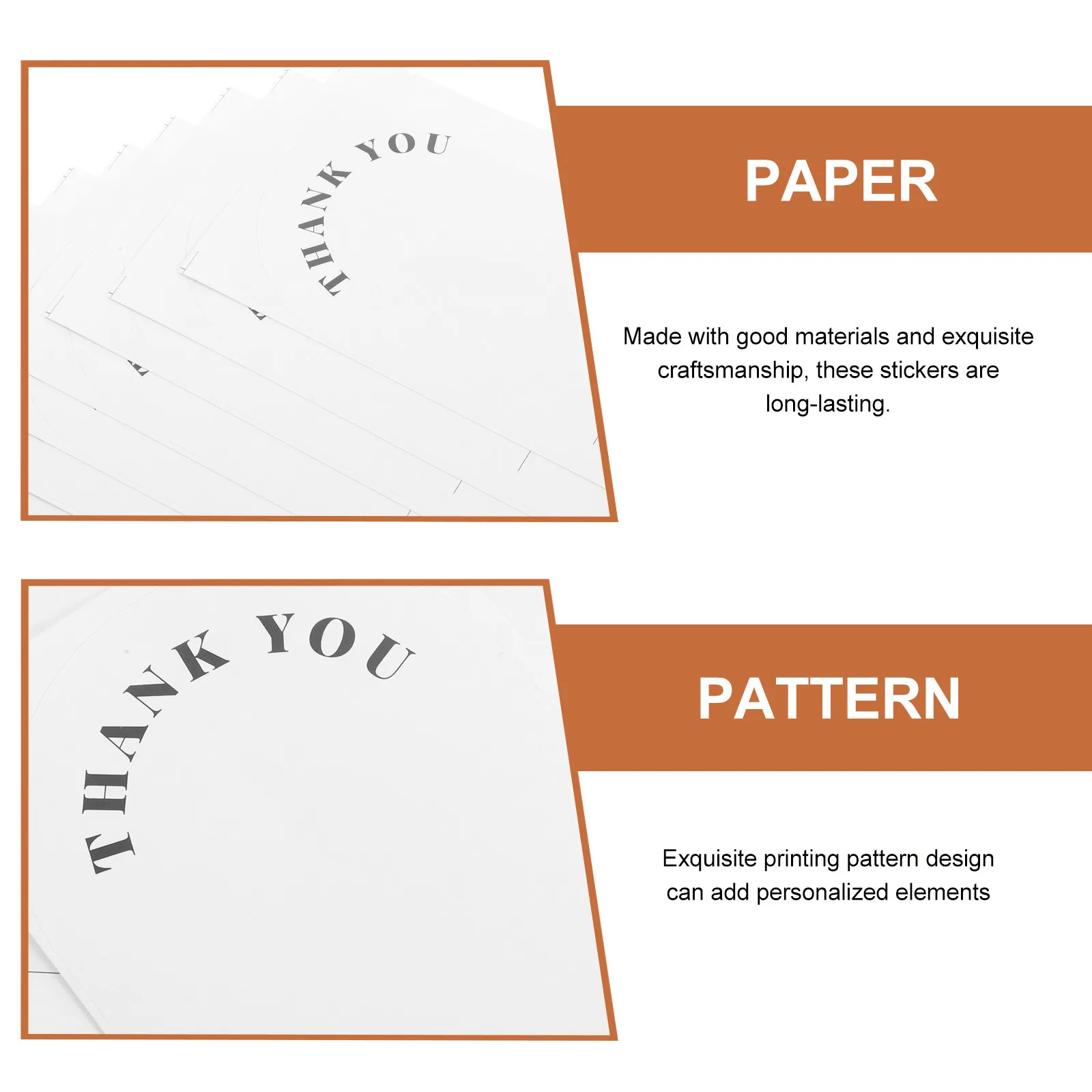 

50 шт. наклеек-стикеров «Спасибо», премиум-класса, водонепроницаемые, для конвертов, коробок, пакетов, декоративные, для оформления.