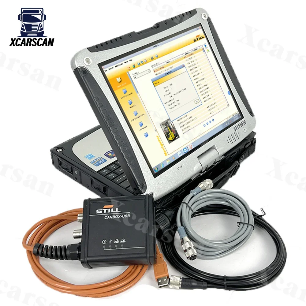 

For Still CANBOX 2 50983605400 CF19 Laptop Forklift STEDS 8.21 Can Bus Still Diagnostic Tool Forklift Scanner Tool