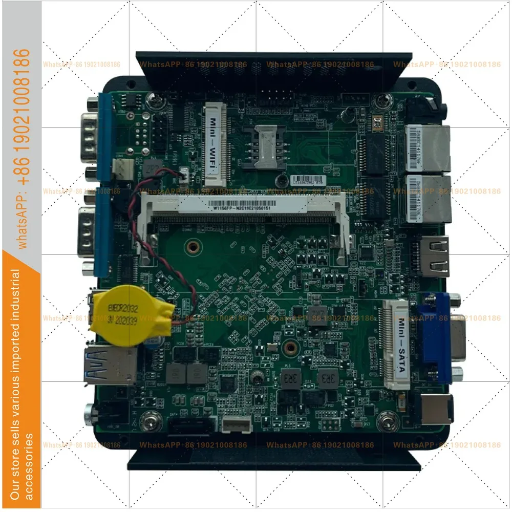 Mini host quad core J4105 dual network dual string J1900 embedded industrial control computer