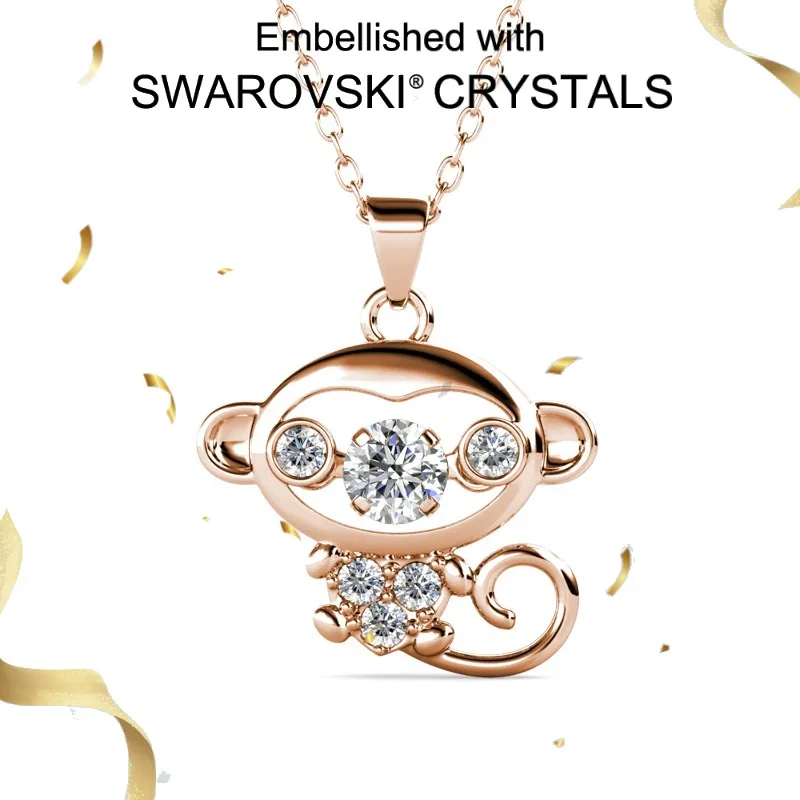 

Daisini 925 Sterling Silver 12 Dancing Zodiac Pendant Necklace with Swarovski Crystals for Women Birthday Luckly Gifts for Women