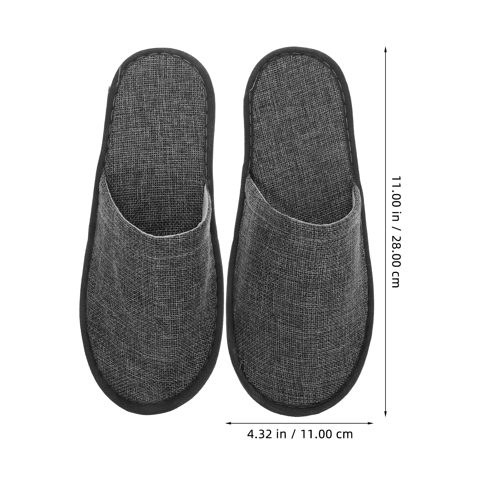 10 أزواج من شباشب قابلة للطي غير قابلة للانزلاق للمنزل والفندق والمنتجعات الصحية والسفر والضيوف من القطن والكتان خفيفة الوزن للاستعمال مرة واحدة وتصميم نظيف