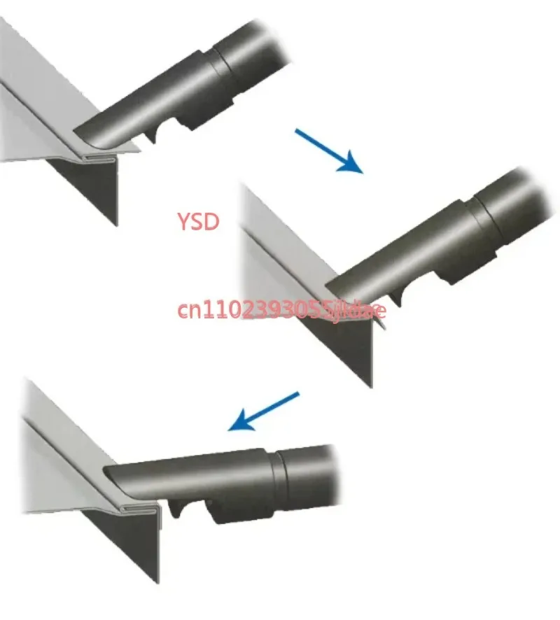 Pneumatic Air Hammer Side Rod Drive Design Suitable for Metal Plate HVAC Work