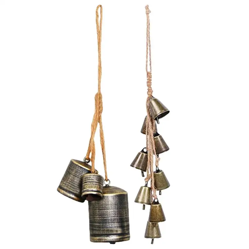크리스마스 암소 종, 소박한 금속 벨, 빈티지 크리스마스 벨, 선명한 사운드, 앞 문짝 화환, 크리스마스 트리 장식