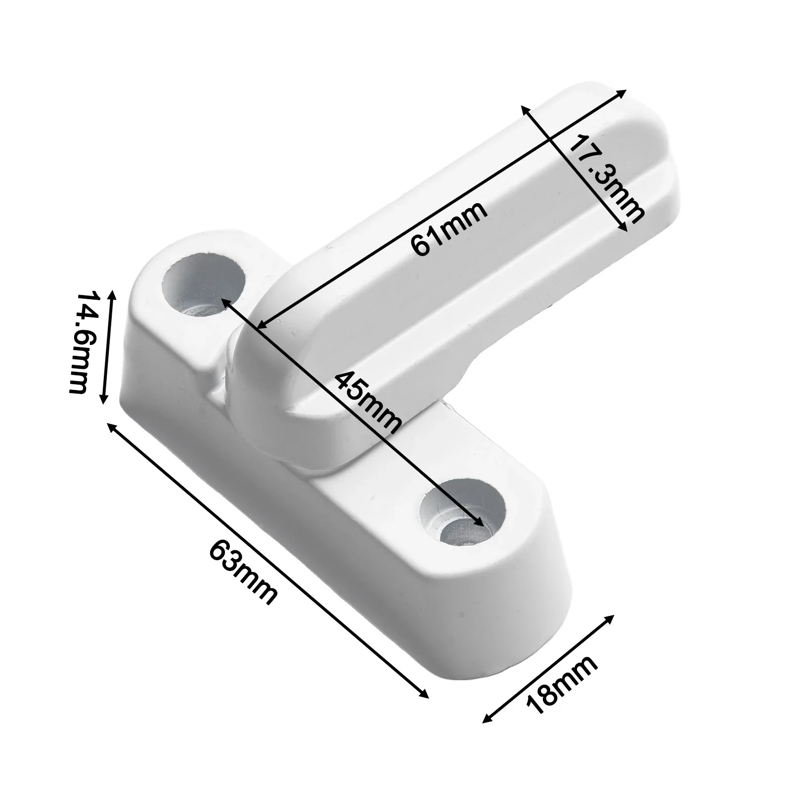 Parts Lock Home Fashionable Plastic Protection Casement Convenient Door Easy Installation Security Versatility