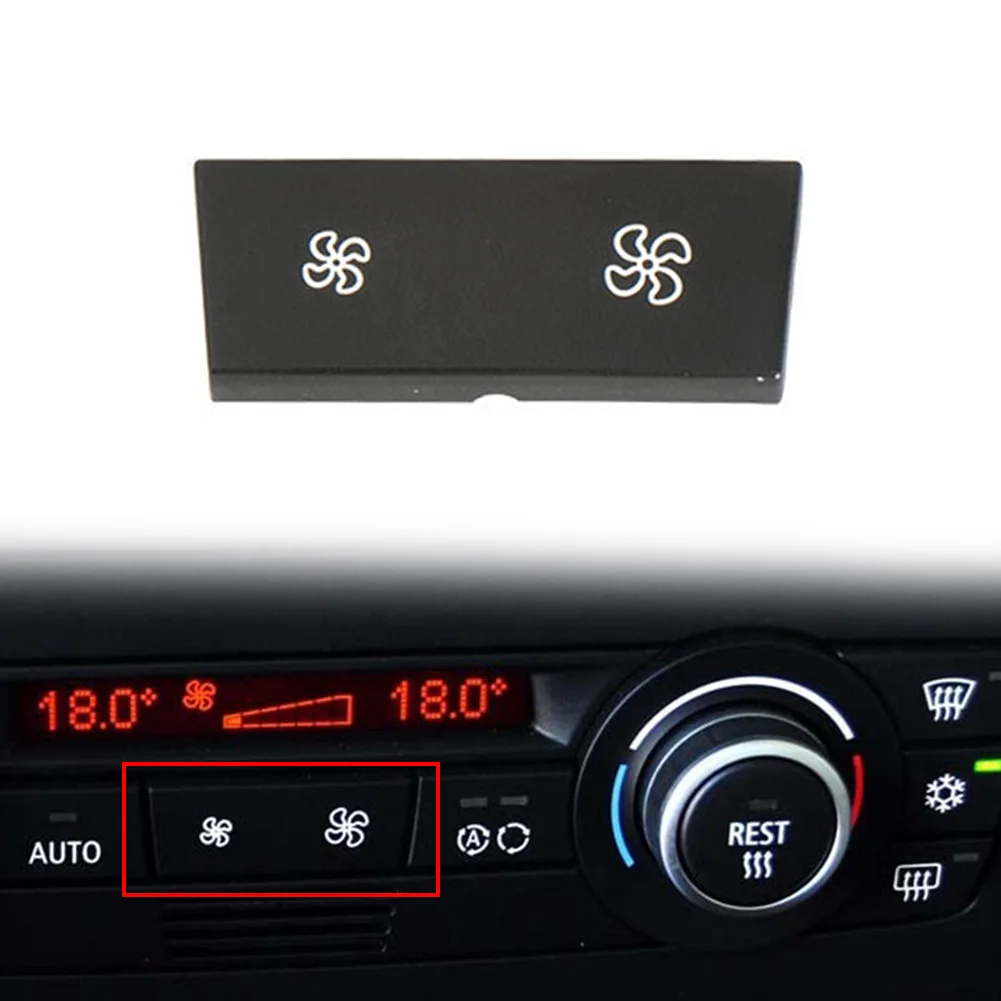 Parts AC Button Replacement Speed Button 64119199259 ABS&PC Accessories For BMW 1 3 Series Heater Black Climate