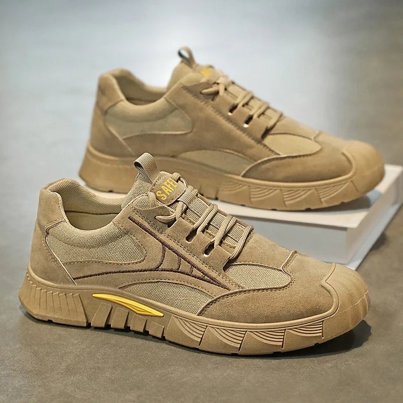 

New Men Casual Shoes Trendy Thick-soled Non-slip Work Shoes Summer Outdoor Man Sneakers for Men Breathable Tennis Training Shoe