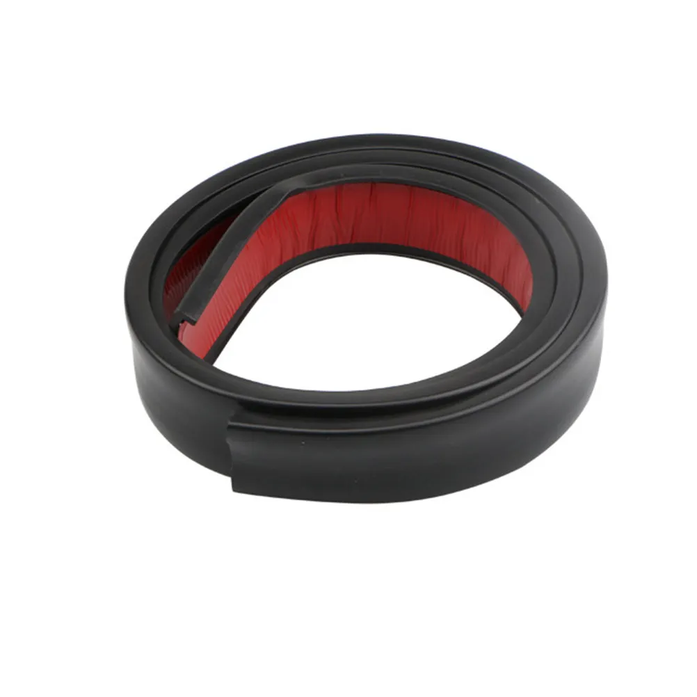 Universal Car Wheel Brow Strip 4.5cm X 1.5m Black Red High Strength Wheel Eyebrow Protector Bump Chip
