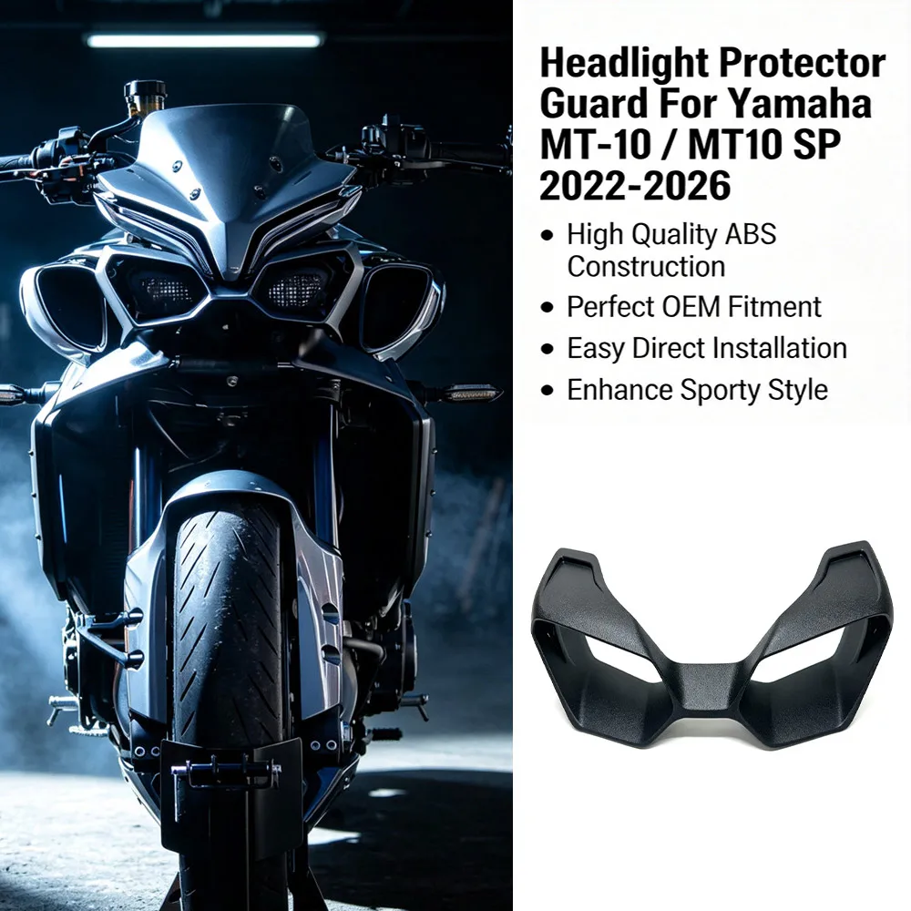Motorcycle Headlight Protector Guard Fit For Yamaha MT-10 MT10 SP 2022-2026 Headlight Lamp Cowl NAKED FRONTAL SPOILERS