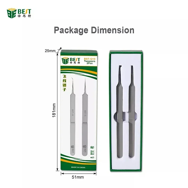 BST BST-18 BST-19 Ultra-precision Flying Line Tweezers Fine Sharp Needle for Mobile Phone Motherboard Chip Repair Tweezers Tool
