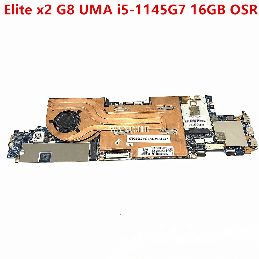 HP Elite x2 G8 WWAN 노트북 마더보드 M51653-601 MB UMA i5-1145G7 16GB OSR LA-K711P 100% 작동