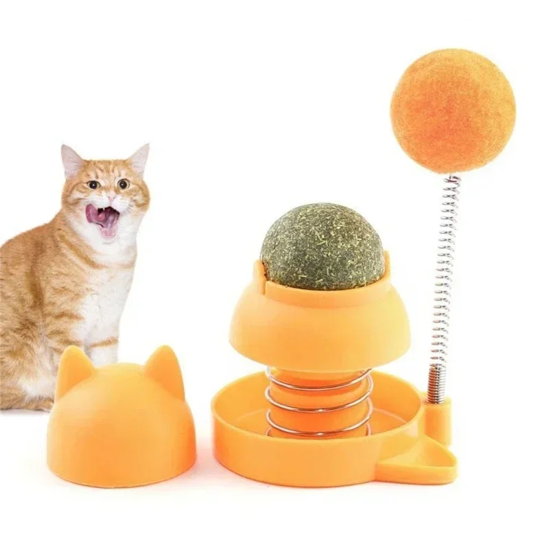 Edible Catnip Bubbles and Balls That Stick on Wall Catnips Bubbles Lickables for Cats Catnip Ball Toy for Cat Catnip Wall Toys