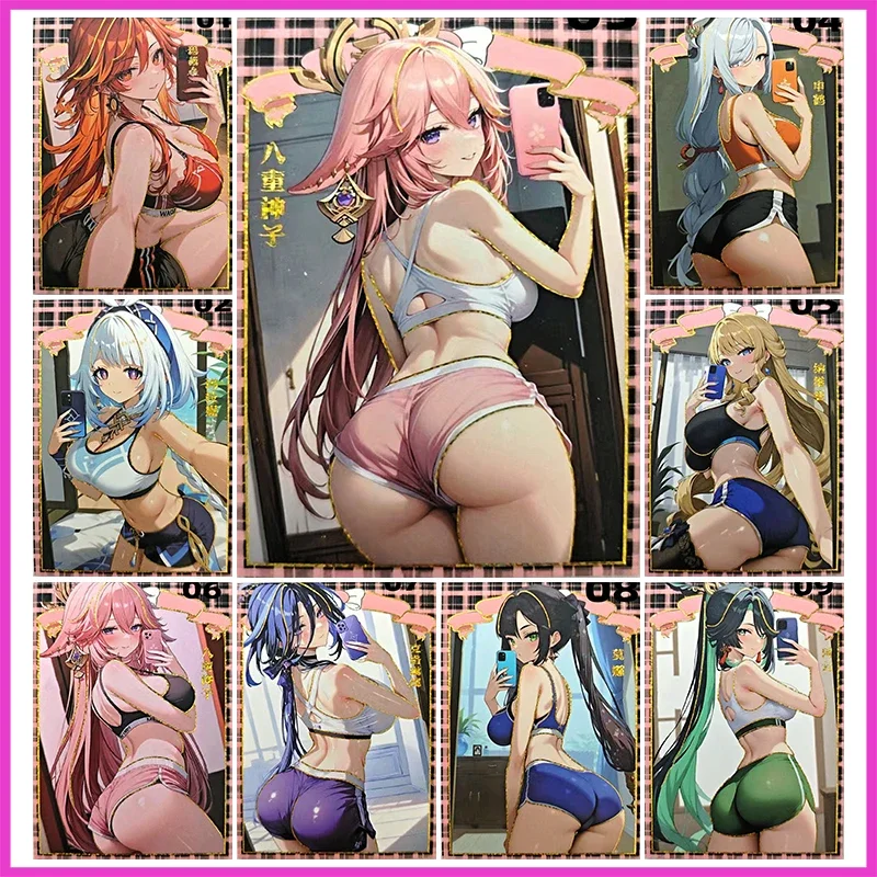 

Аниме Goddess Story Редкие сексуальные коллекционные карты Mavuika Yae Miko Shenhe Navia Clorinde Mona Xianyun игрушки для мальчиков подарок на день рождения