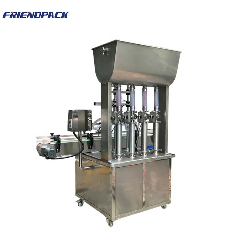 Riempitrice automatica ad alta velocità per salsa di miele e pasta a 4 ugelli
