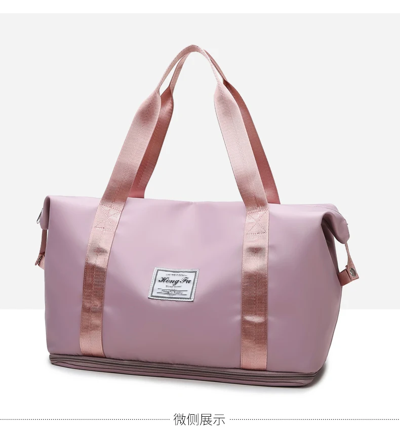UNIXINU Handgepäck-Reisetasche, Nylon, wasserdicht, für Sport, Fitnessstudio, Tragetaschen für Damen, großes Fassungsvermögen, Aufbewahrung von Gepäck, Handtasche – Detail 20