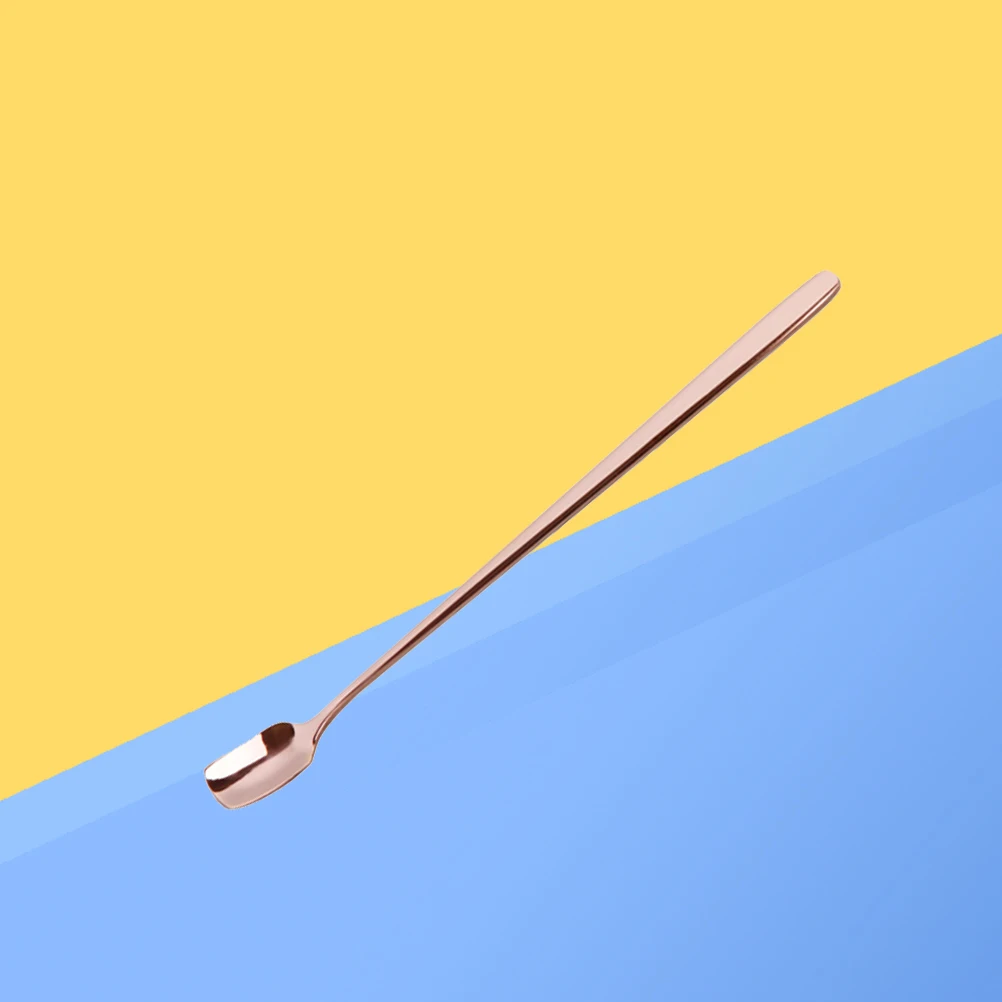 

Stainless Steel Coffee Stirrer Bar Spoon For Cocktail Milk Juice Beverage 17X1.5Cm Rose Gold Kitchen Barware