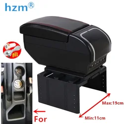 For Hyundai I20 armrest box For Hyundai I20 2020-2024 Car Armrest box Storage Box Cup holder Car Accessories