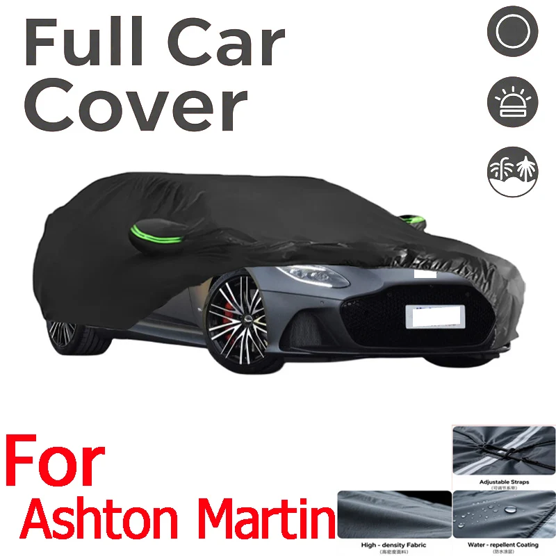 

For ASHTOMN MARTIN Cover Full black Covers Waterproof Dustproof UV Scratch-Resistant Sunscreen Protection