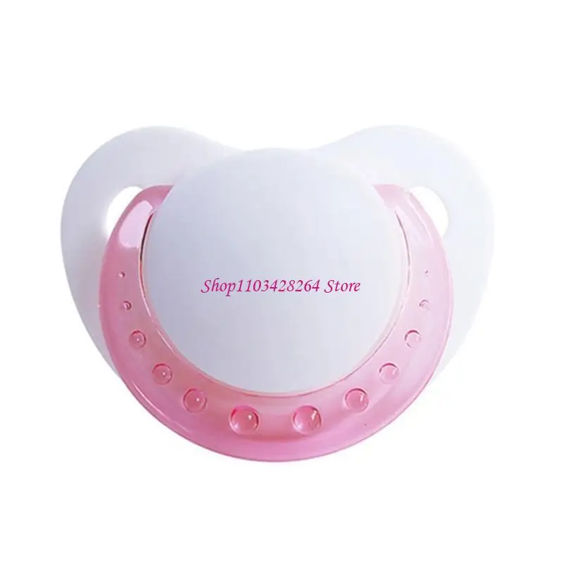 

Silicone Nipple Comfortable Baby Pacifiers with Handle Rings Super Soft Soother Pacifier for Infant Newborn 6-18 Month G2TD
