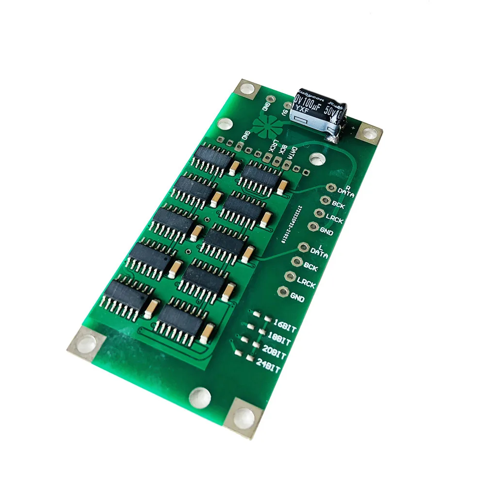 Nvarcher NOS DAC/I2S Format  Decoder Shifter Board IIS I2S Data Conversion Right-aligned  Support XMOS AMANERO USB