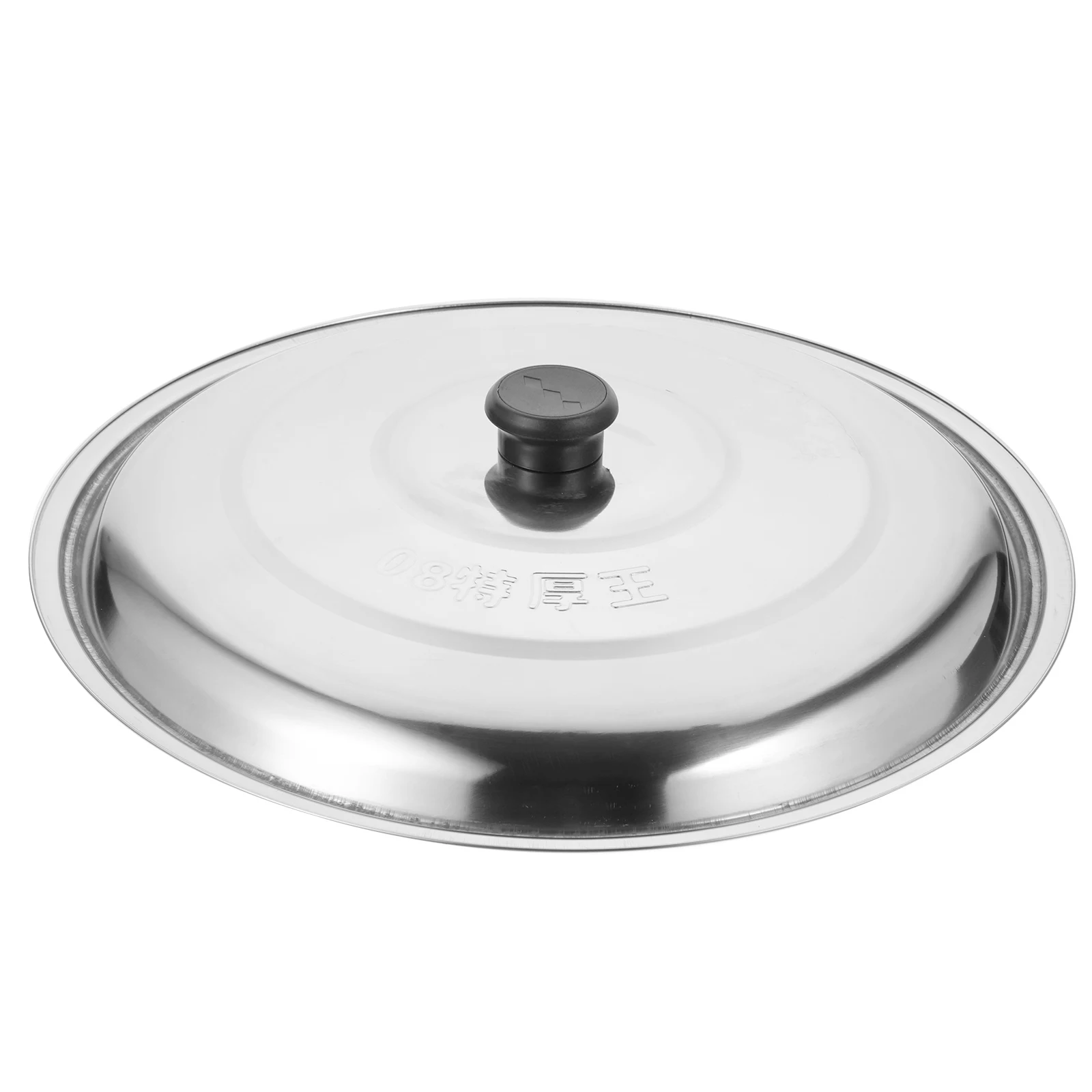 

Stainless Steel Pot Lid 36# 35cm Round Cover for Soup Pots Woks Pans Multi- Accessory Plastic Knob