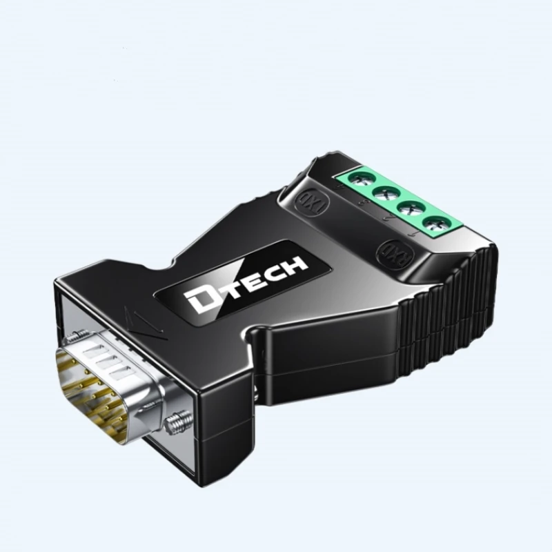 2PCS DTECH Plug And Play DB9 Male RS232 Serial To RS485 Converter DT-9001B