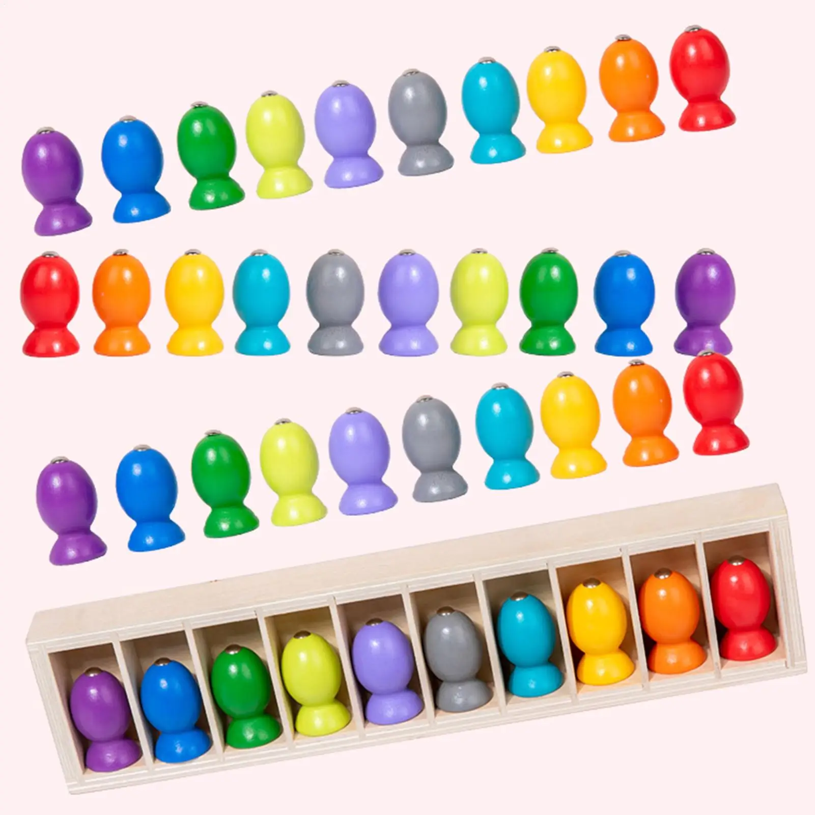 

Magnetic Fishing Game Kids Fishing Game Educational Wooden Interactive Activity for Travel Indoor Classroom Beach Party Birthday