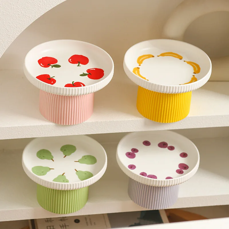 وعاء سيراميك مرتفع للقطط، طبق طعام للحيوانات الأليفة غير قابل للانزلاق، قاعدة ثقيلة للقطط/الكلاب ذات الوجه المسطح، حماية للرقبة، مضاد للانسكاب، سهل التنظيف #3