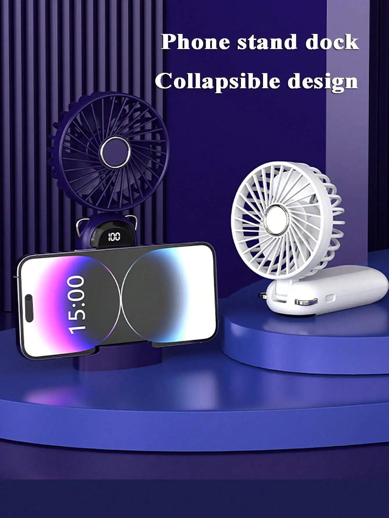 Portable Handheld Digital Display Hanging Neck Fan USB Charging Hvac tools Iptv subscription Iptv subscriptions Duct fan