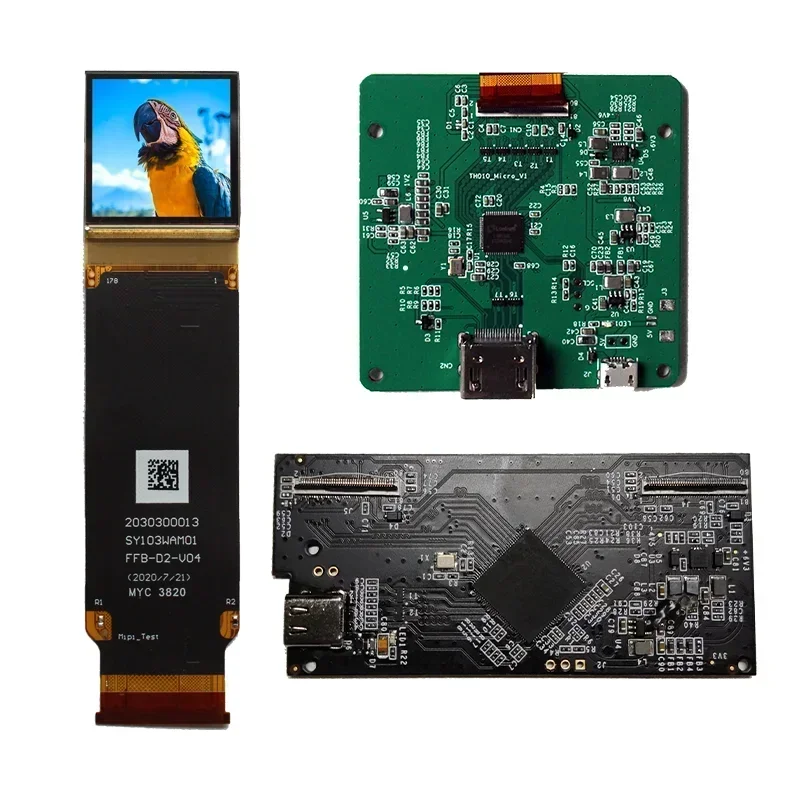 SY103WAM01 1 Inch 3000nits 2560x2560 Micro OLED Display Module I2C MIPI Interface for AR Smart Glasses HMD HUD Augmented Reality