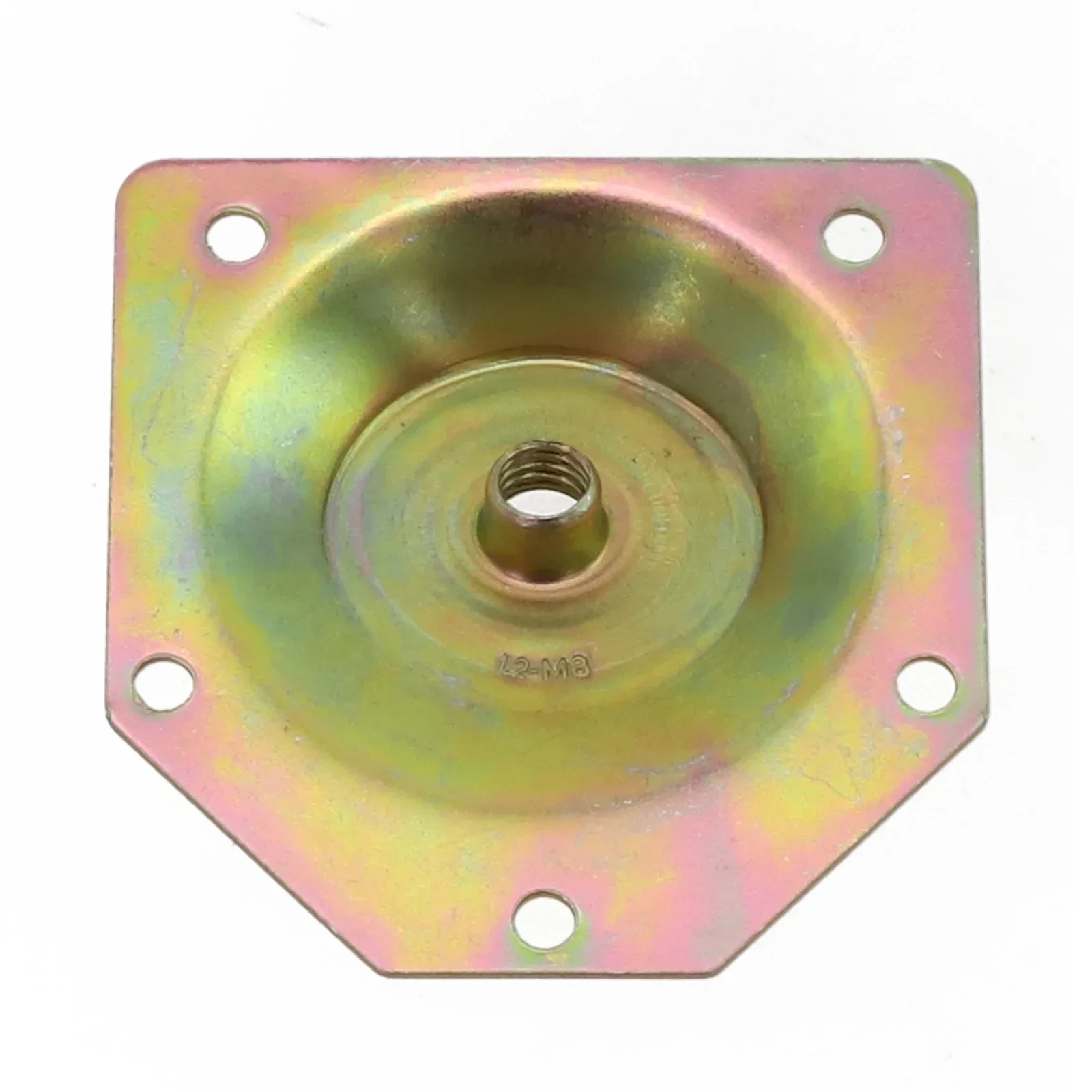 Galvanized Iron Angled Wood Legs Fixing Plate Bracket, Set of 4 with Screws, Ensures Stable Connection for Wooden Leg Assembly