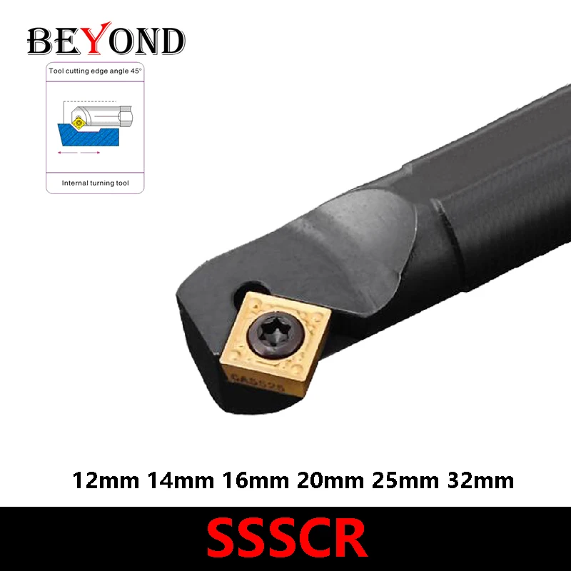 BEYOND S14N-S12M-S16Q-S20R-S25S-S32T-SSSCR09 SSSCL09 держатель инструмента для внутренней обточки SSSCR SSSCL твердосплавные вставки SCMT токарный резак